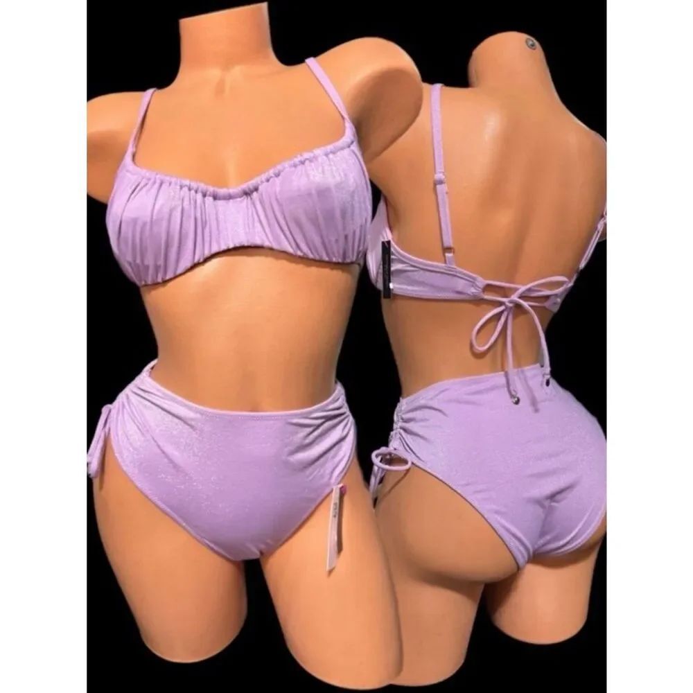 Victorias Secret Set Ruched Wicked Push Up without padding Bikini Top & bottom